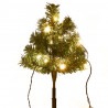 Drzewka do ozdoby ścieżki, 6 szt., ciepłe białe LED, 45 cm, PVC