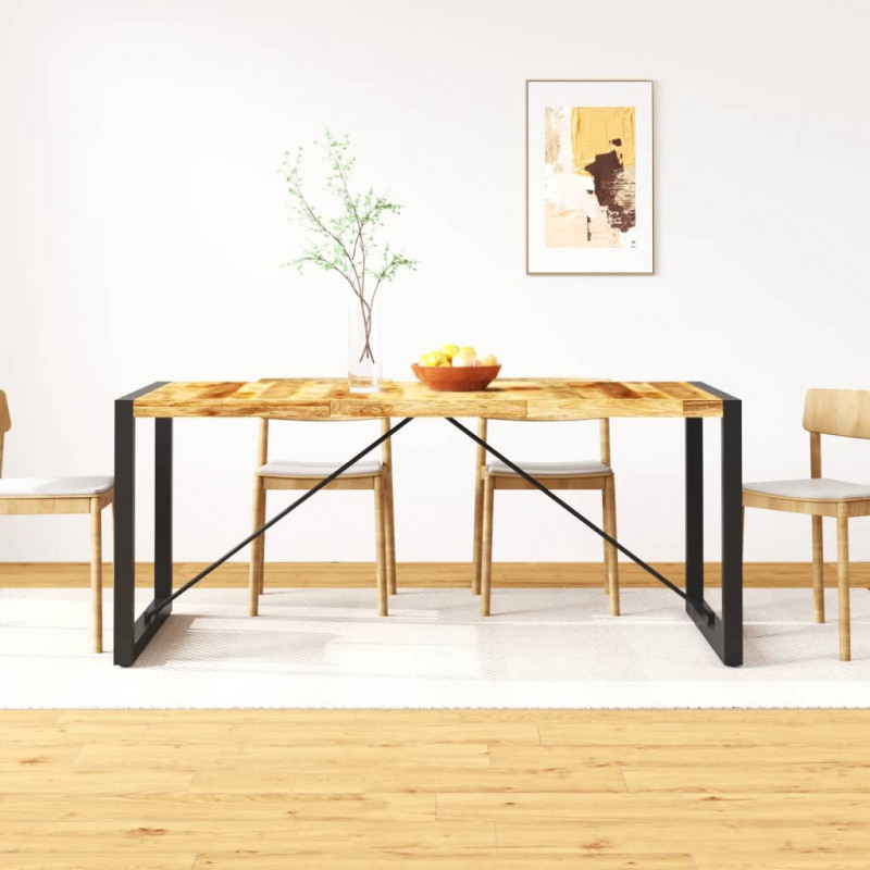 Stół jadalniany, surowe drewno mango, 180 cm