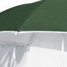 Parasol plażowy ze ściankami bocznymi, zielony, 215 cm