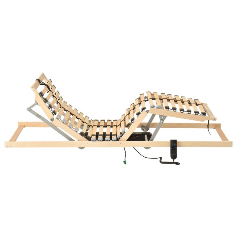 Elektryczny stelaż do łóżka z 28 listwami, 7 stref, 90 x 200 cm