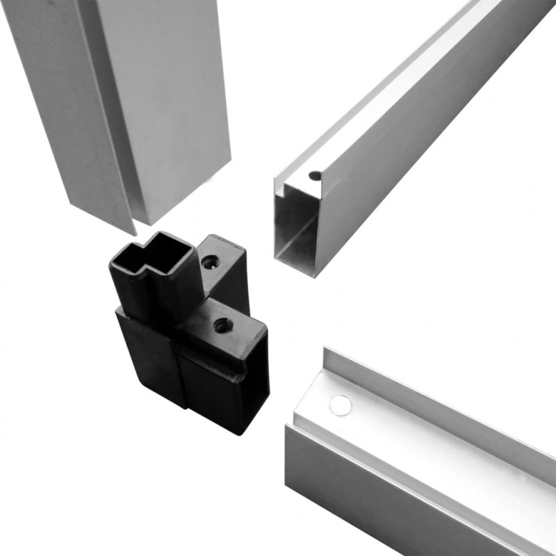 Szklarnia, wzmocnione aluminium, 3,46 m²