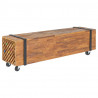 Stojak pod telewizor, 110x30x32,5 cm, lite drewno tekowe