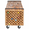 Stojak pod telewizor, 110x30x32,5 cm, lite drewno tekowe
