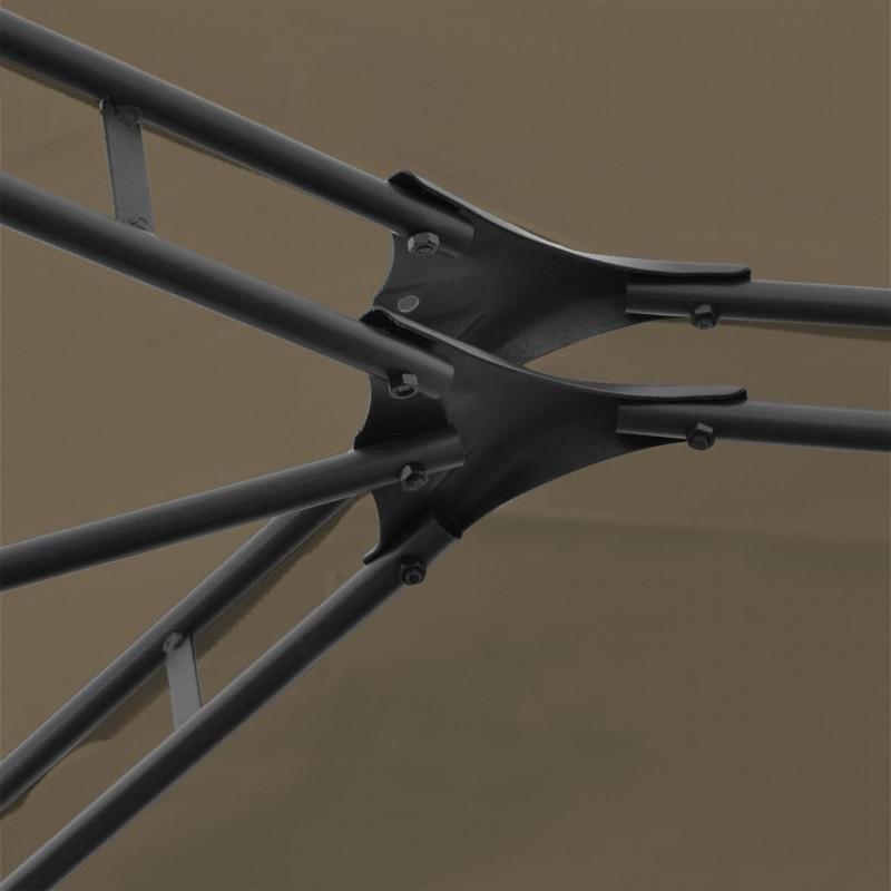 Namiot ogrodowy z zasłonami, 4 x 3 m, taupe, 180 g/m²
