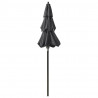 3-poziomowy parasol na aluminiowym słupku, antracytowy, 2 m