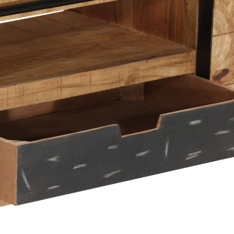 Szafka pod TV, 120x30x40 cm, lite drewno mango