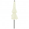 3-poziomowy parasol na aluminiowym słupku, piaskowy, 3 m