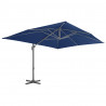 Parasol wiszący z aluminiowym słupkiem, 4x3 m, błękit lazur