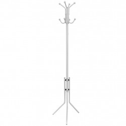 Metalowy stojak na płaszcze, biały