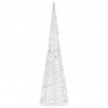 Stożek dekoracyjny, akrylowy, zimne białe LED, 90 cm