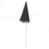 Parasol ogrodowy na stalowym słupku, antracytowy, 180 cm