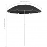 Parasol ogrodowy na stalowym słupku, antracytowy, 180 cm