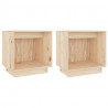 Szafki nocne, 2 szt., 40x30x40 cm, lite drewno sosnowe