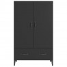 Kredens, czarny, 70x31x115 cm, materiał drewnopochodny