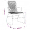 Krzesła ogrodowe, 4 szt., czarne, 58x59x85,5 cm, rattan PVC