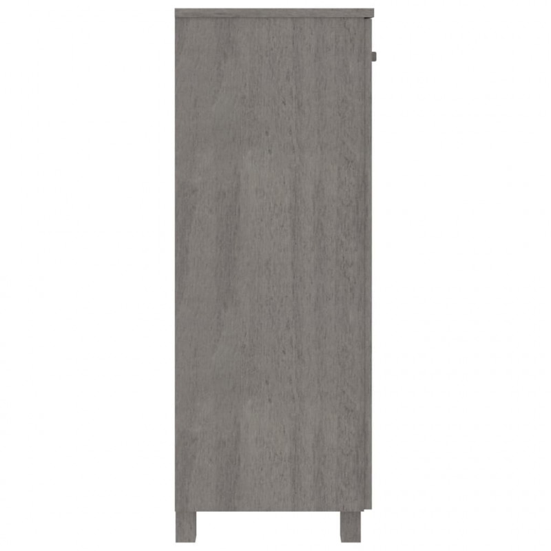 Szafka na buty HAMAR, jasnoszara, 85x40x108 cm, lita sosna