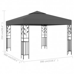 Altana, 3 x 3 m, antracytowa