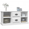 Szafka pod TV, biała, 99,5x35,5x48 cm, materiał drewnopochodny