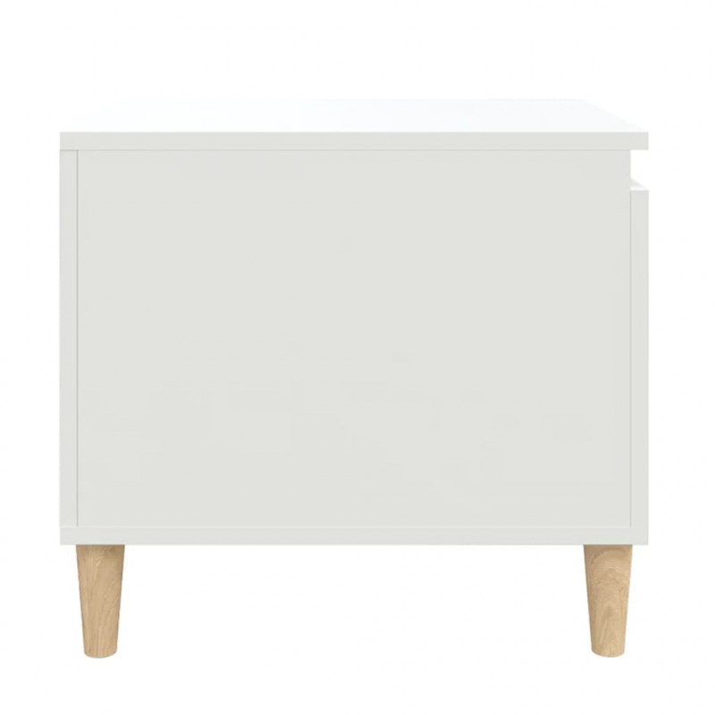 Stolik kawowy, biały 100x50x45 cm, materiał drewnopochodny