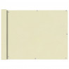 Parawan balkonowy z tkaniny oxford 90x400 cm kremowy