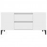 Szafka pod TV, biała, 102x44,5x50 cm, materiał drewnopochodny