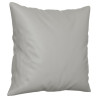 2-osobowa sofa z poduszkami, jasnoszara, 140 cm, mikrofibra