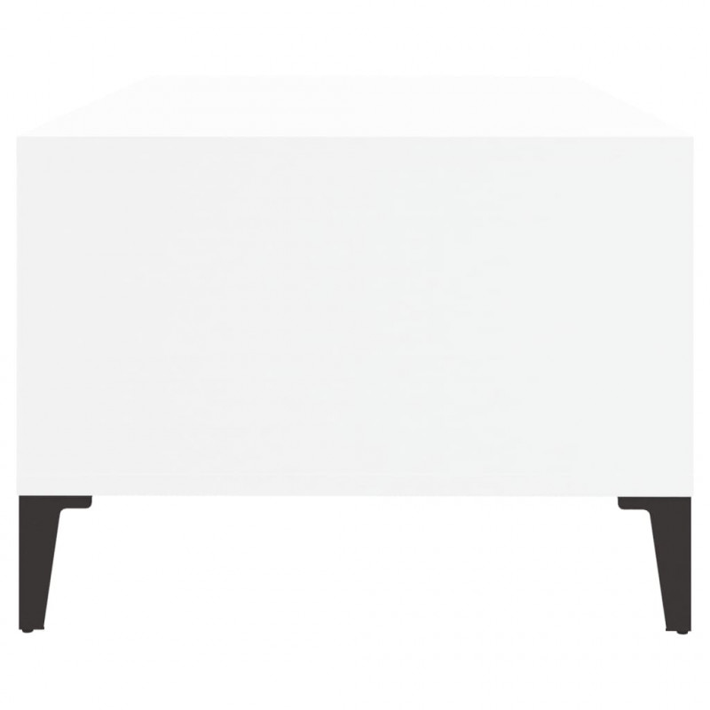 Stolik kawowy, biały 90x50x36,5 cm, materiał drewnopochodny