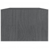 Stolik kawowy, szary, 110x50x34 cm, lite drewno sosnowe