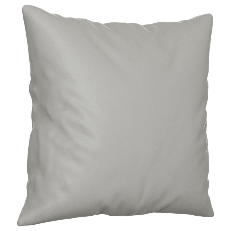 2-osobowa sofa z poduszkami, jasnoszara, 120 cm, mikrofibra