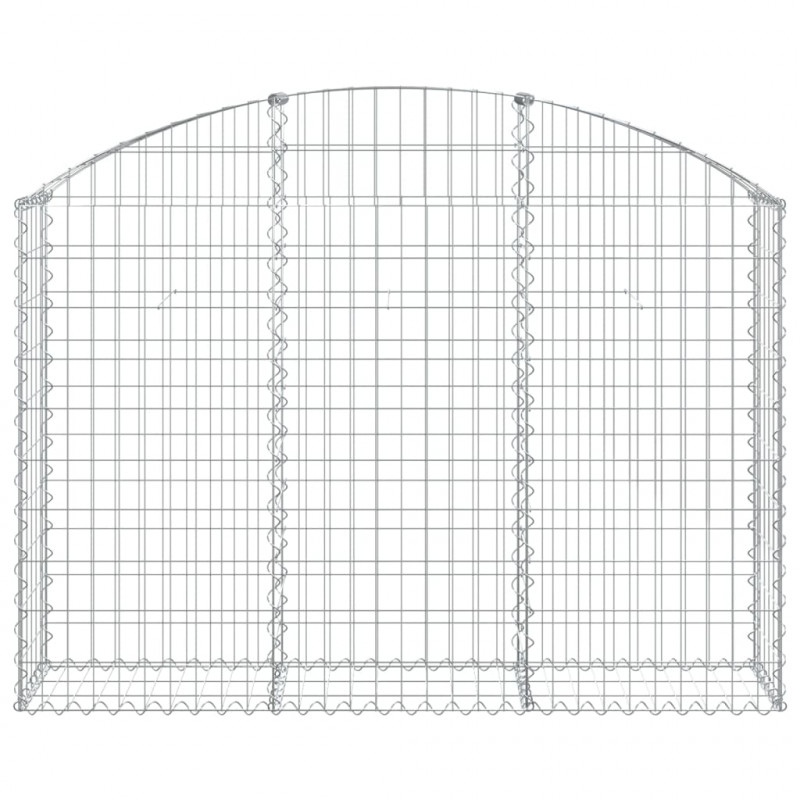 Łukowaty kosz gabionowy 150x30x100/120 cm, galwanizowane żelazo