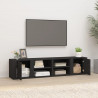 Szafki pod telewizor, 2 szt., czarne, 80x31,5x36,5 cm