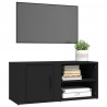 Szafki pod telewizor, 2 szt., czarne, 80x31,5x36,5 cm