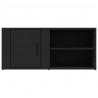 Szafki pod telewizor, 2 szt., czarne, 80x31,5x36,5 cm
