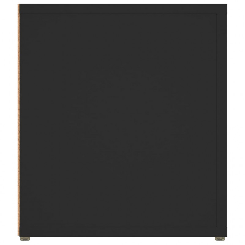 Szafki pod telewizor, 2 szt., czarne, 80x31,5x36,5 cm
