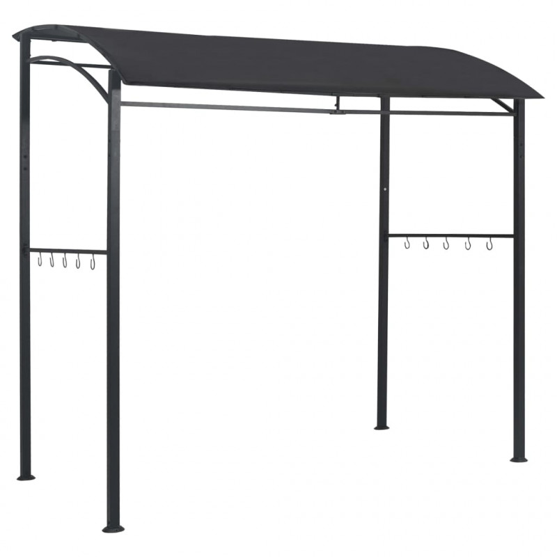 Altanka nad grill, 215x150x220 cm, antracytowa, stal