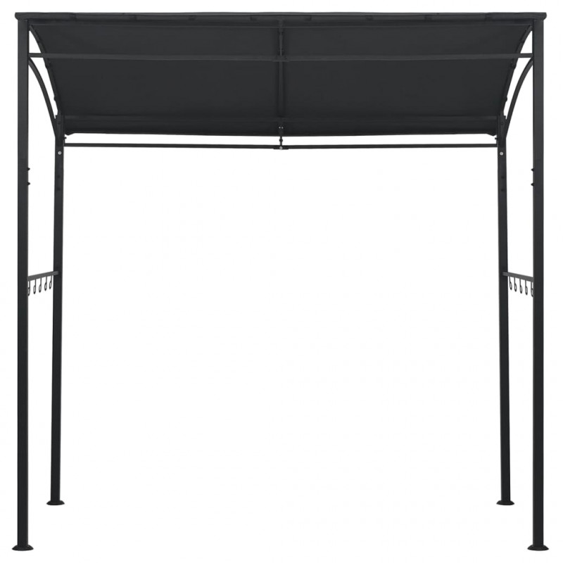 Altanka nad grill, 215x150x220 cm, antracytowa, stal