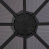 Altana ogrodowa z zadaszeniem, aluminiowa, 3 x 3 m, antracytowa
