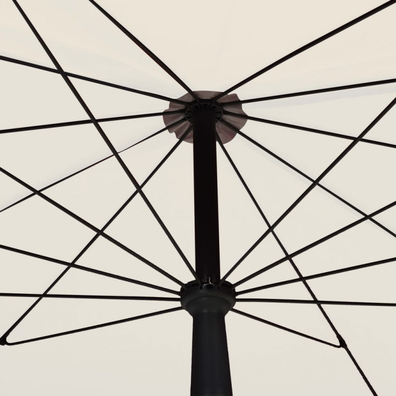 Parasol ogrodowy na słupku, 200x130 cm, piaskowy