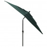 3-poziomowy parasol na aluminiowym słupku, zielony, 2,5x2,5 m