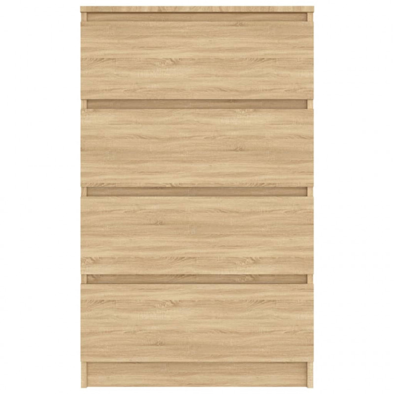 Komoda, dąb sonoma, 60x35x98,5 cm, materiał drewnopochodny