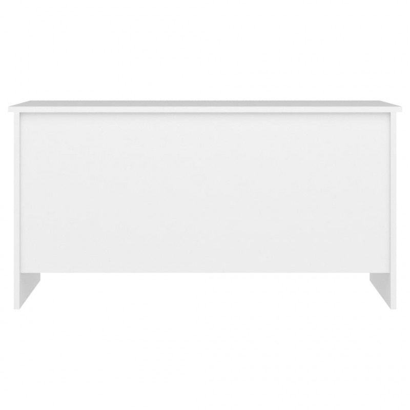 Stolik kawowy, biały, 102x55,5x52,5 cm, materiał drewnopochodny