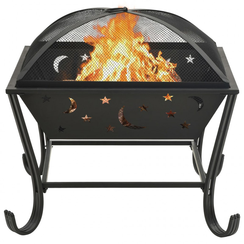 Palenisko z pogrzebaczem, 62 cm, XXL, stal