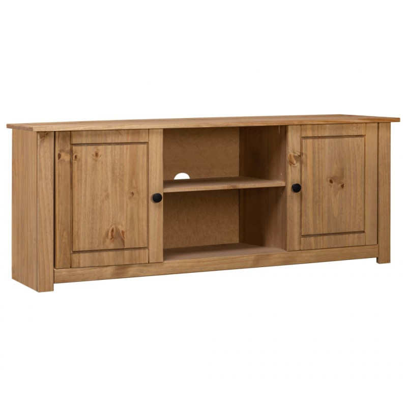 Szafka pod TV, 120x40x50 cm, lita sosna, seria Panama