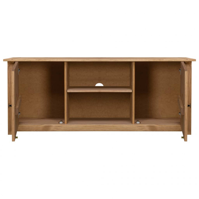 Szafka pod TV, 120x40x50 cm, lita sosna, seria Panama