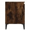 Szafka pod TV, metalowe nóżki, przydymiony dąb, 103,5x35x50 cm
