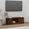 Szafka pod TV, z drzwiczkami, brązowy dąb, 102x30x36 cm