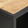 Szafka TV z drzwiczkami, 90x30x40 cm, surowe drewno mango