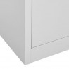 Szafka zamykana na klucz, jasnoszara, 90x45x92,5 cm, stal