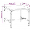 Stolik kawowy, czarny, 50x50x35 cm, materiał drewnopochodny