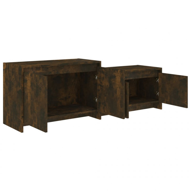 Szafka pod TV, przydymiony dąb, 146,5x35x50 cm